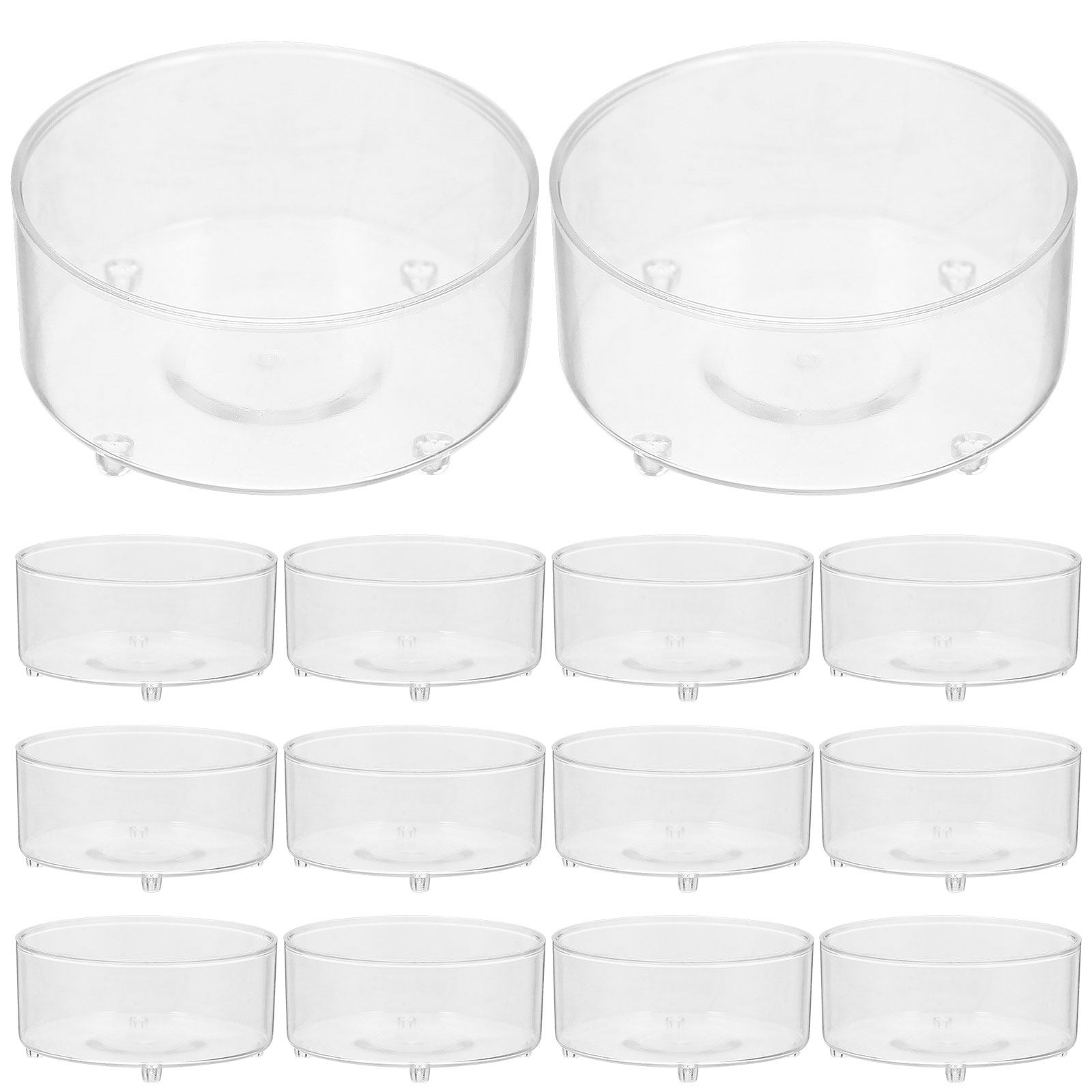 Candle For Supplies - 50Pcs Plastic Cups for Tealight Candles