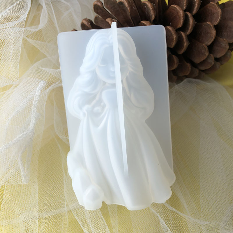 3D Cute Princess Silicone Cand - Candle Supplies Wholesale ulasan dan harga