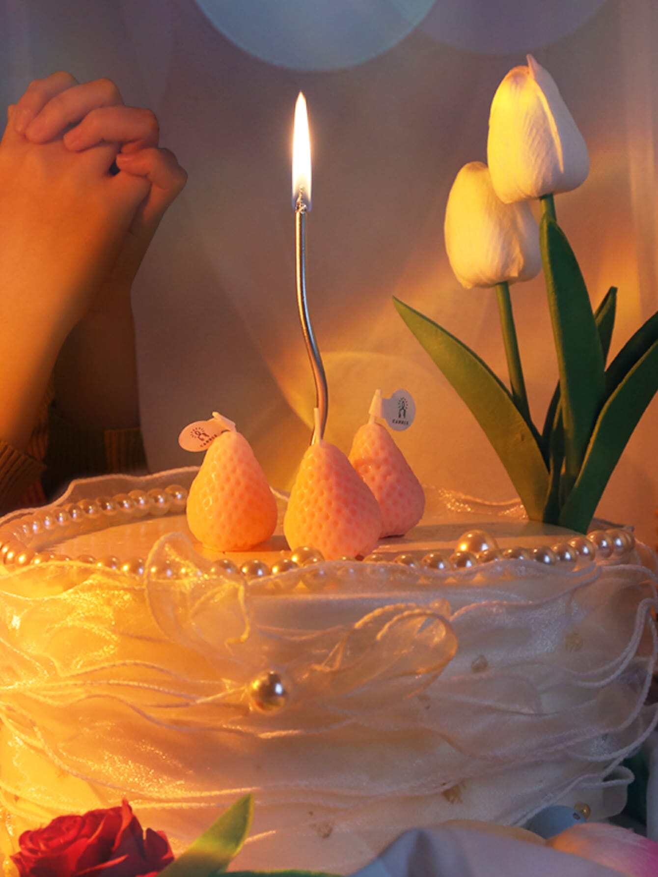 6pcs/Box Curved Birthday Candl - Candle For Supplies ulasan dan harga