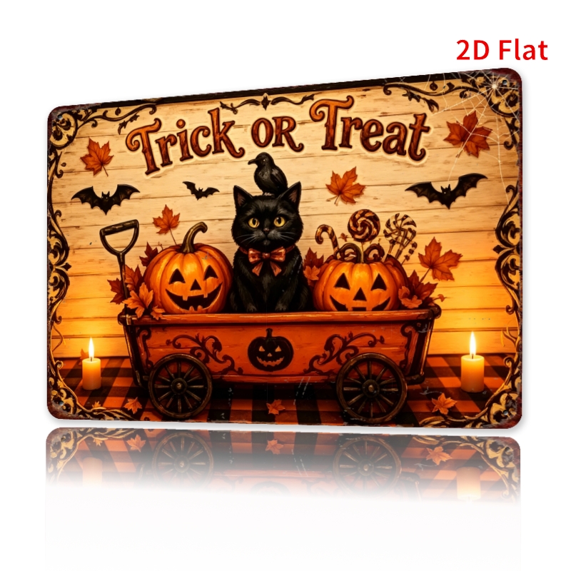 CIFBUY Vintage Farm Halloween  - Black Tin Candle ulasan dan harga