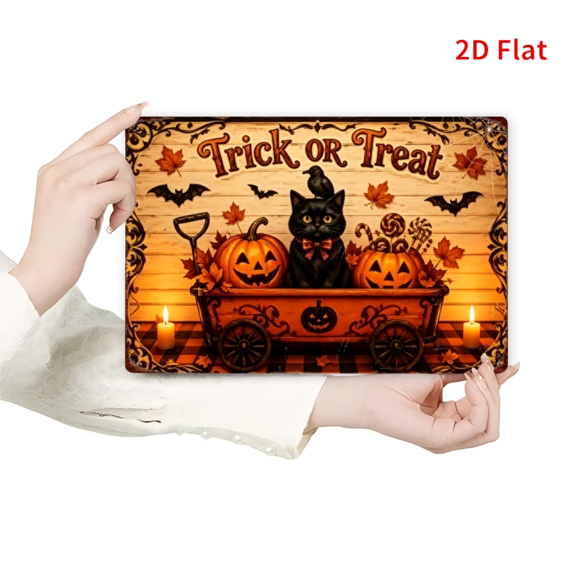 CIFBUY Vintage Farm Halloween  - Black Tin Candle ulasan dan harga