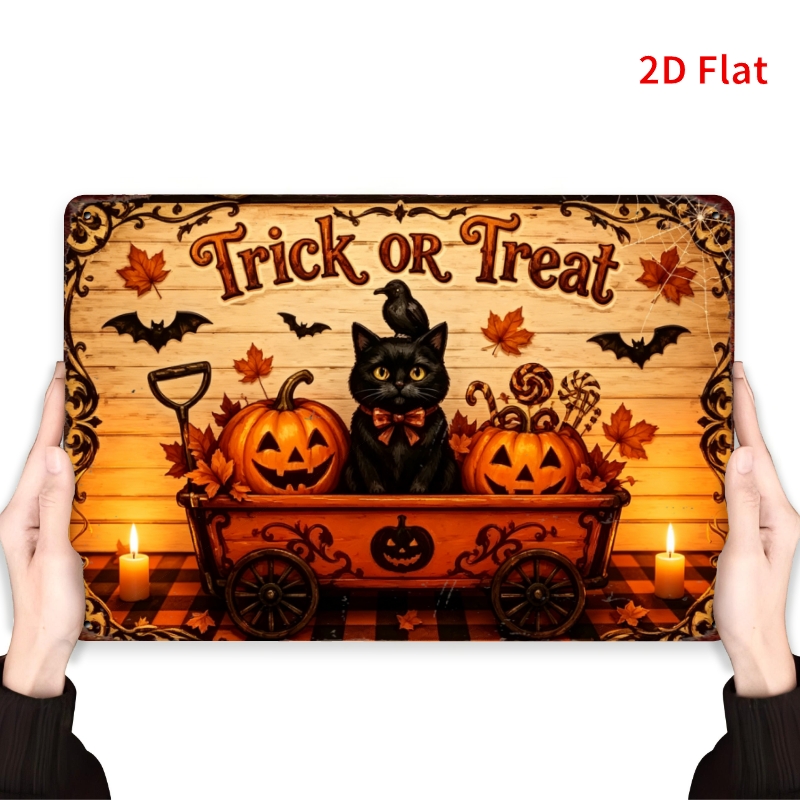 CIFBUY Vintage Farm Halloween  - Black Tin Candle ulasan dan harga