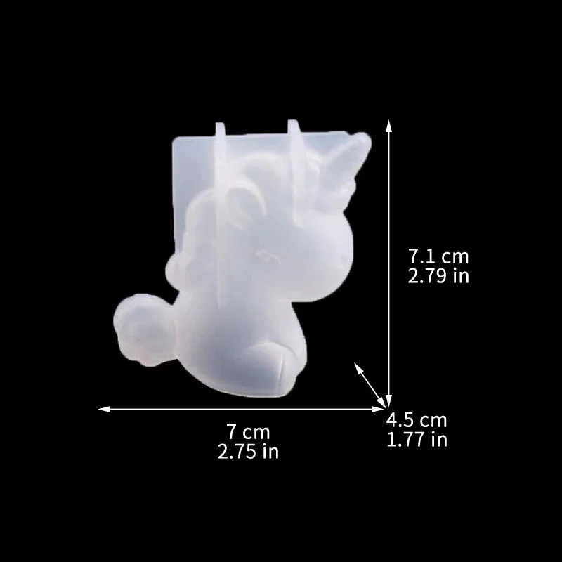 3D Geometric Silicone Unicorn  - Candle Supplies Wholesale ulasan dan harga