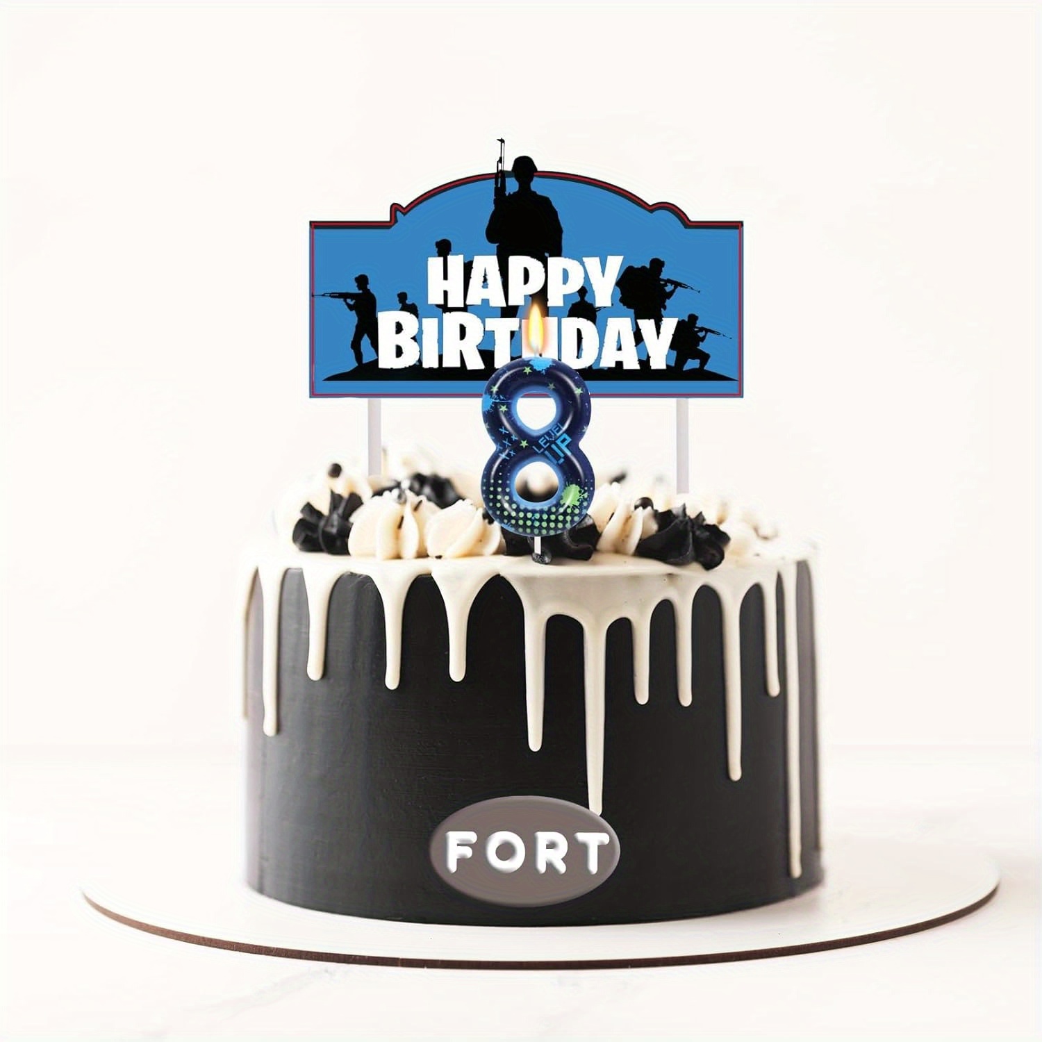Blue Game Boy 0-9 Birthday Can - Candle For Supplies ulasan dan harga