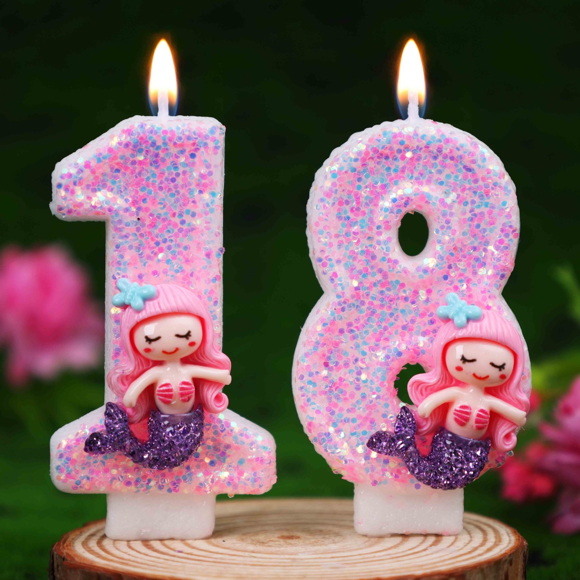 Creative Pink Mermaid 0-9 Digi - Candle For Supplies ulasan dan harga