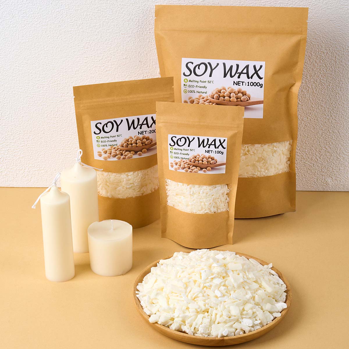 1 Pounds Pure White Soy Wax Fo - Candle Supplies Wholesale ulasan dan harga