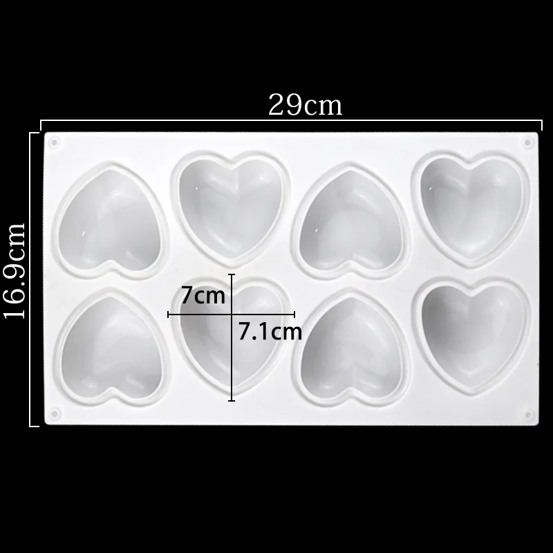 Love Heart Silicone Soap Mold  - Candle Supplies Wholesale ulasan dan harga