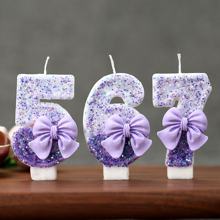 Creative Glitter Gradual Purpl - Candle For Supplies ulasan dan harga