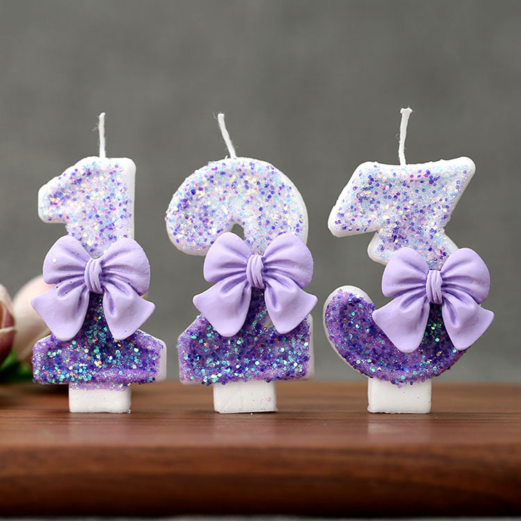Creative Glitter Gradual Purpl - Candle For Supplies ulasan dan harga