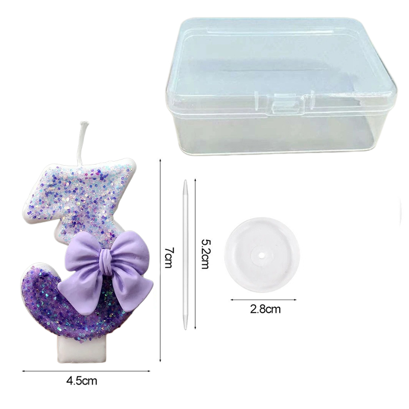 Creative Glitter Gradual Purpl - Candle For Supplies ulasan dan harga