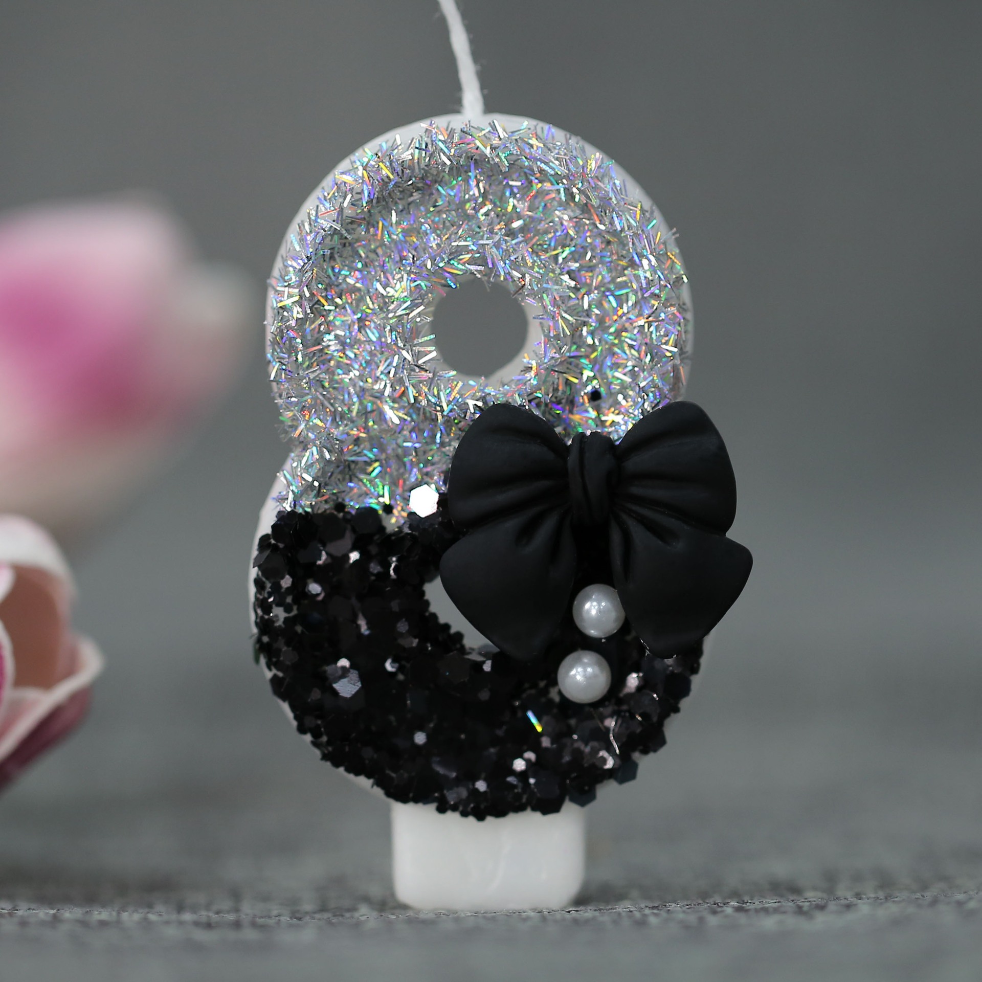 Midnight Bow & Pearl 0-9 Numbe - Candle For Supplies ulasan dan harga