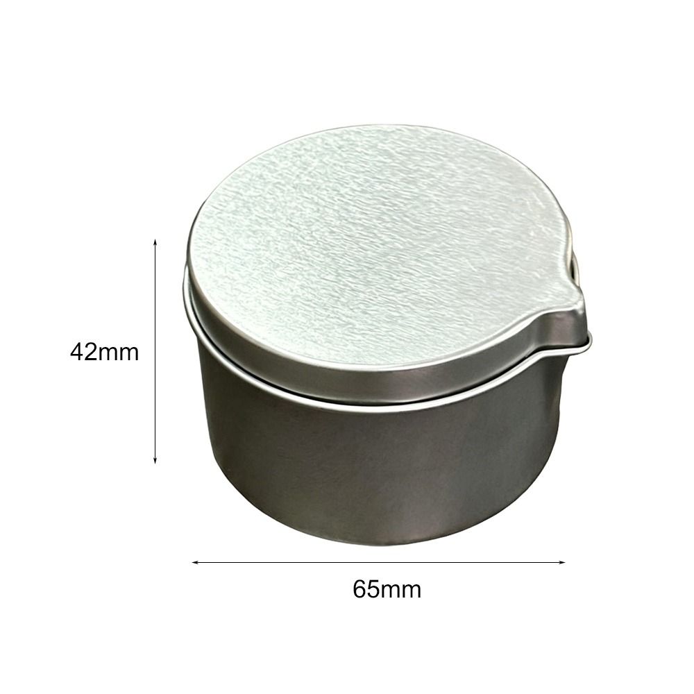 Black Silver Color Tinplate Ca - Black Tin Candle ulasan dan harga