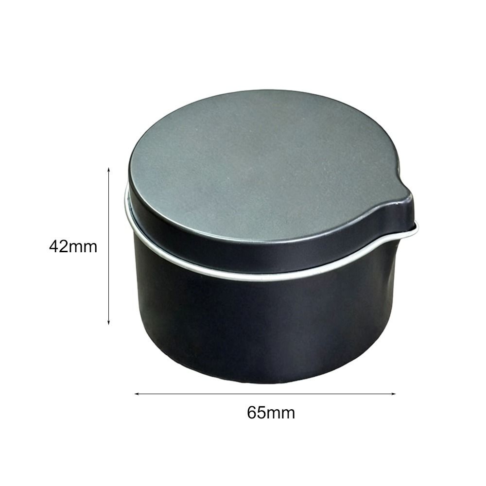 Black Silver Color Tinplate Ca - Black Tin Candle ulasan dan harga