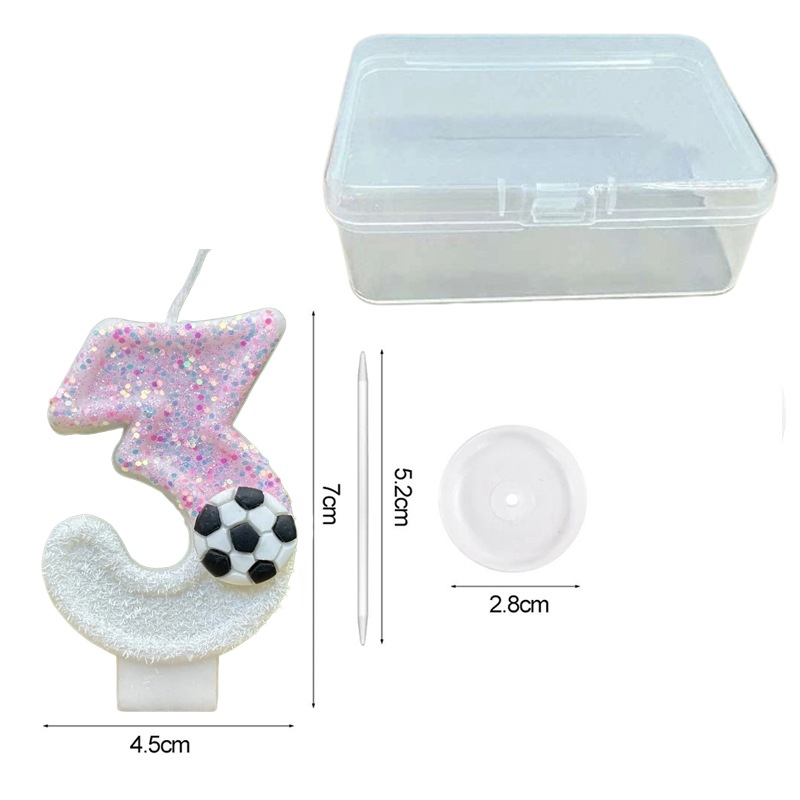 Pink White Sequins Sports Foot - Candle For Supplies ulasan dan harga