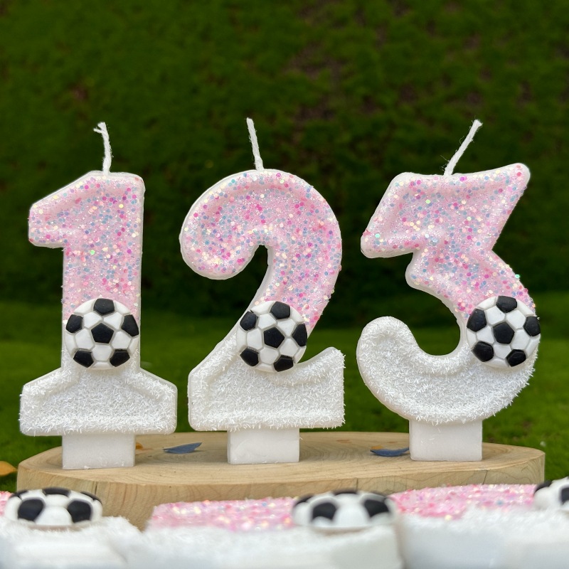 Pink White Sequins Sports Foot - Candle For Supplies ulasan dan harga
