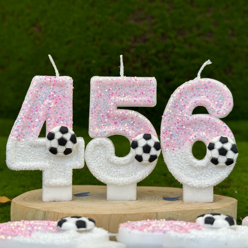 Pink White Sequins Sports Foot - Candle For Supplies ulasan dan harga